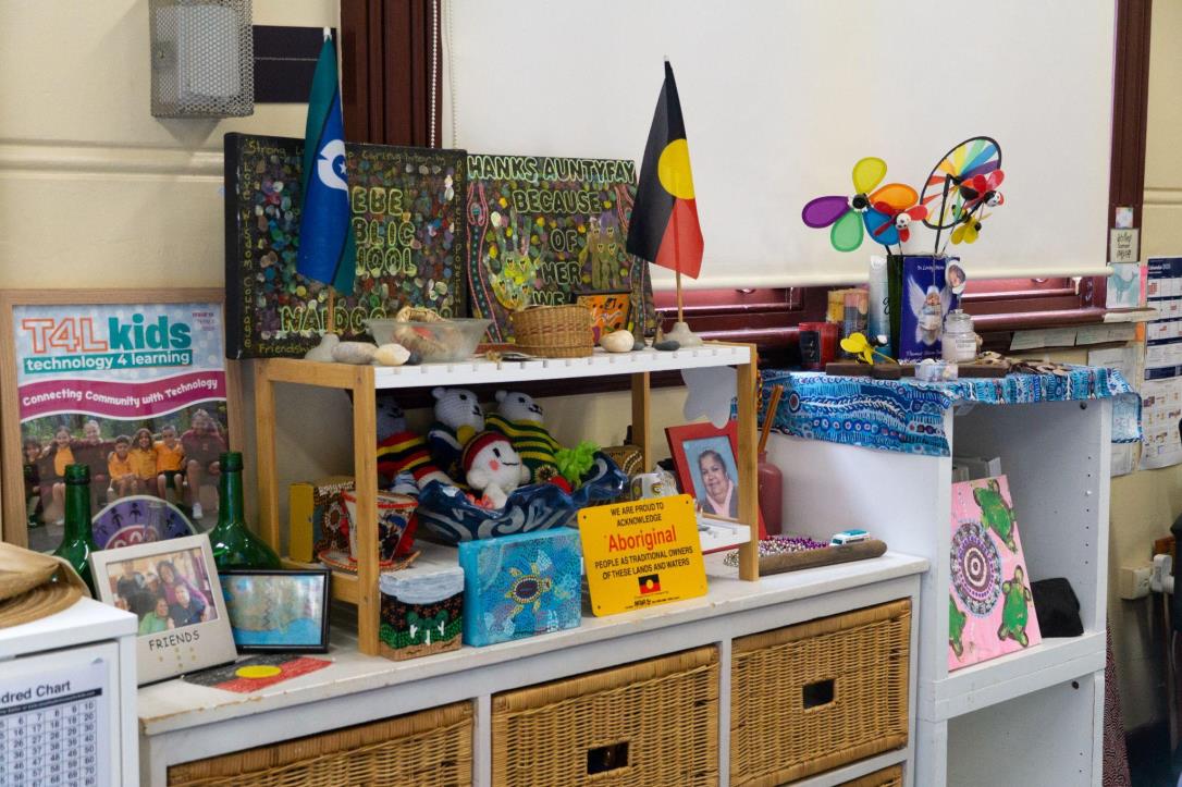 The history, achievements and former staff of the program are highlighted throughout the Winanggaay room. Photograph: Sarah Goff-Tunks