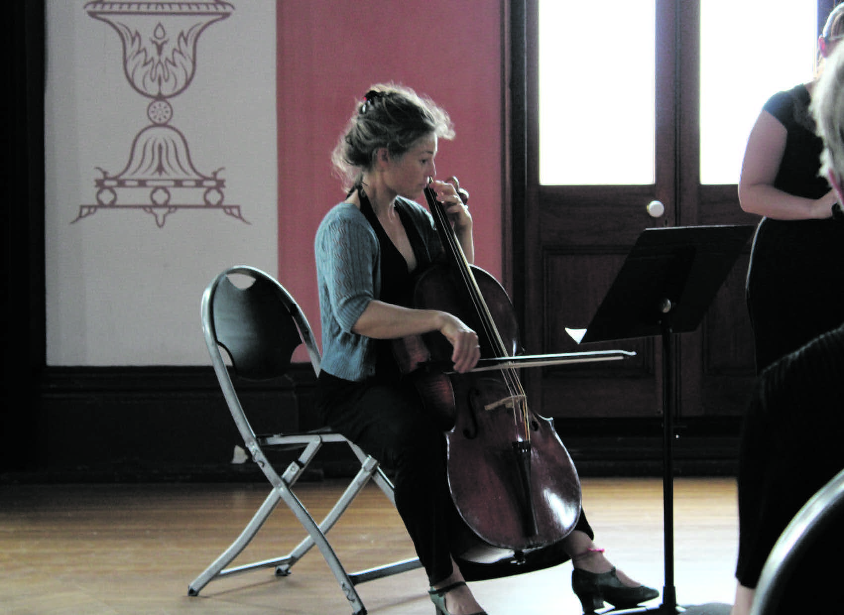 Anita Gluyas performing in “Shimmering Pearls” for Glebe Music Festival. Photo: Gabrielle Ohmer